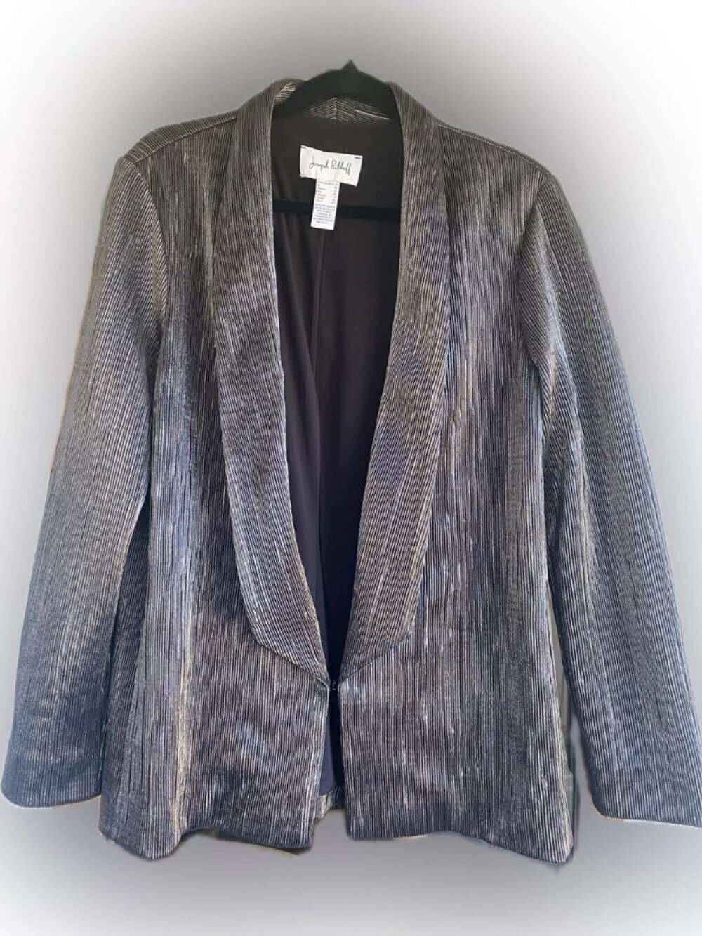 Joseph Ribkoff Metallic Blue Blazer | SIZE 8